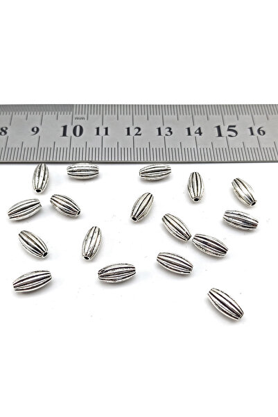 Selderesi 10 ADET Arpa Kesim Ara Durak - Tesbih Bileklik Yapımı İçin Döküm Ma...