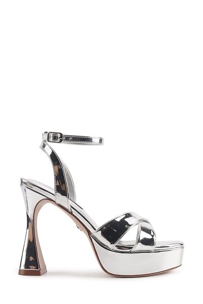 Nine West VENEZA 4PR Silver Women's Heeled Sandals