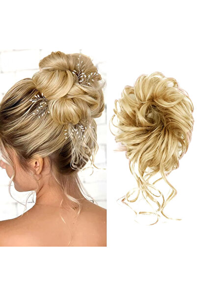 Marsilyan Elastic Tailed Bun Buckle with Hair / Honey Foam