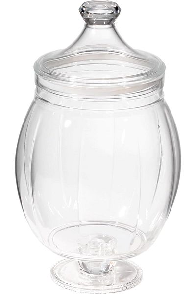 ORCHID ACRYLIC CANISTER M CLEAR