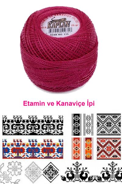 Mu Art Tiger Etamine and Cross Stitch Thread 8 No Code/Colour: 115 - Royaleks