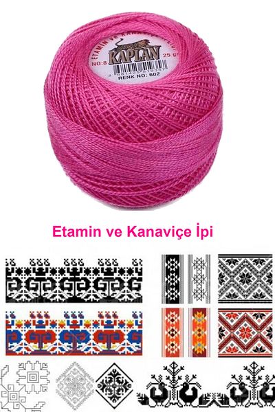 Angoravi Tiger Etamine and Cross Stitch Rope No. 8 Code/Color: 602 - Royaleks