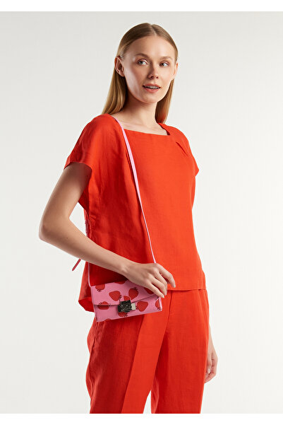 United Colors of Benetton Bluză de damă, roșie, 100% in, cu spatele lung, cu ...