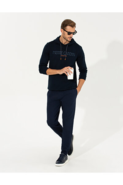 Pierre Cardin Φούτερ με κουκούλα Navy Blue 50257602-VR033