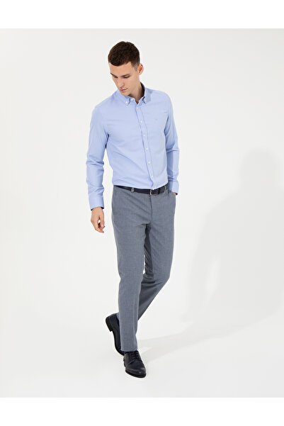 Pierre Cardin Cămașă Oxford albastră slim fit 50258968-VR036