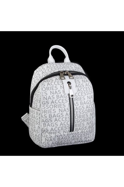 Nas Bag SIRT ÇANTASI 1262 BEYAZ YAZILI