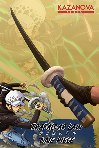 Kazanova Design Law One Piece Anime Katlanabilir Katana (98 CM) Gerçek Boy
