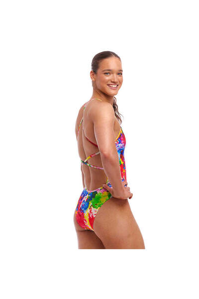 FUNKİTA Funkita Stp Ink Jet Girls' Training Swimsuit, Double Cross Back