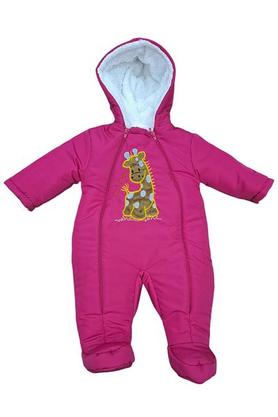 minikiss Embroidery Detailed Booties Cosmonaut Jumpsuit for Baby Girl