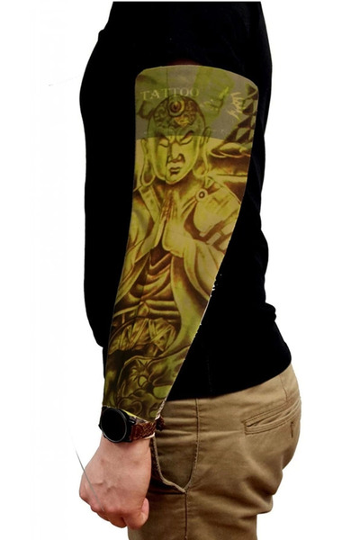 Twin Store Stocking Tattoo Wearable Arm Leg Tattoo Lycra 2 Pieces Model 4