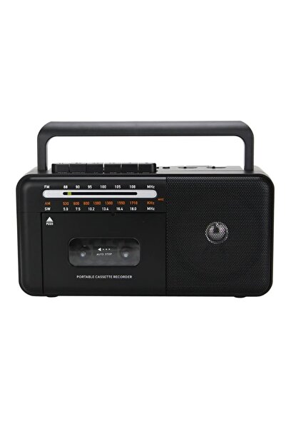 Genel Markalar PX-680BT Fm Radyo-Usb-Mp3 Player Bluetoothlu Kaset Çalar Siyah
