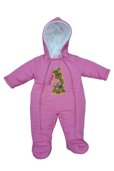 minikiss Embroidery Detailed Booties Cosmonaut Jumpsuit for Baby Girl