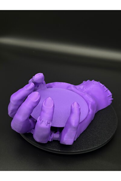 Home كوستر ميكانيكي ذو هيكل عظمي أرجواني مطبوع ثلاثي الأبعاد - قاعدة أكواب