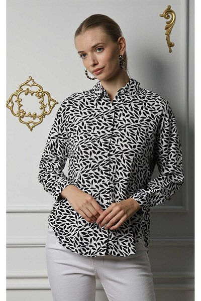 MAXI DRY Cămașă de damă cu model viscoză