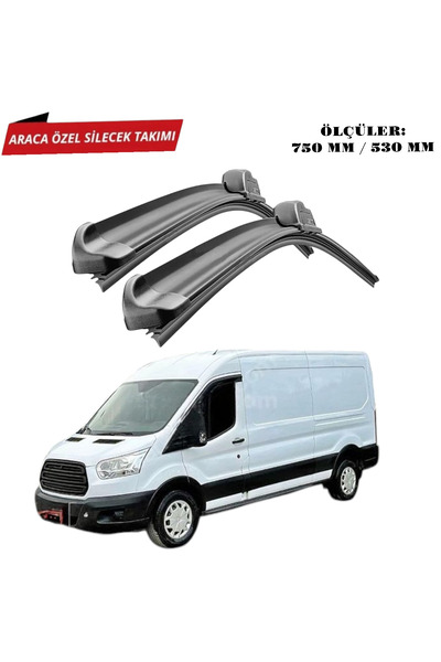 Universal Ford Transit 2014-2024 Arası Araca Özel Silecek Takımı 750mm/530mm
