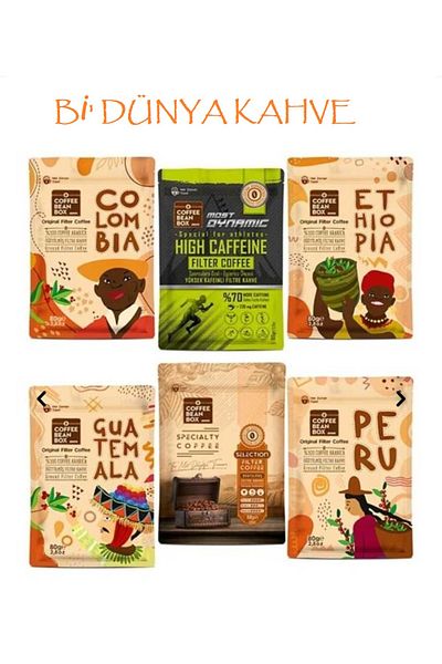 Altıntelve Bi̇ World Filter Coffee World Coffees 80 Ler (6X 80 Gr)