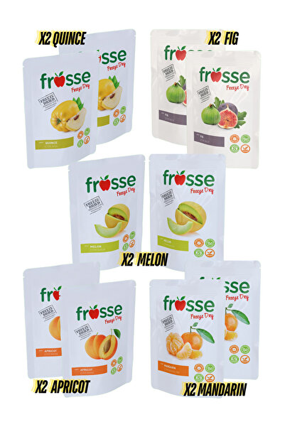 frosse سلة الفواكه الصفراء - مجففة بالتجميد - 10 عبوات مجففة بالتجميد من الشر...