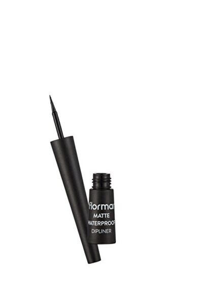 Flormar Suya Dayanıklı Mat Dipliner (SİYAH) - Waterproof Dipliner - 001 Black - 8690604536481
