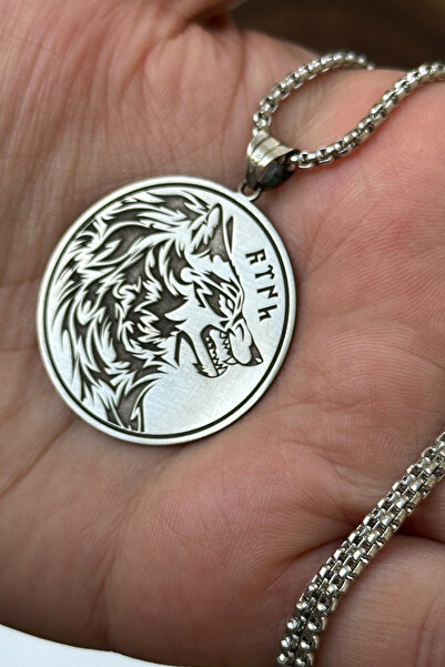 cheetahquality Bozkurt 925 Ayar Gümüş Özel Yapım Handmade Erkek Kolye