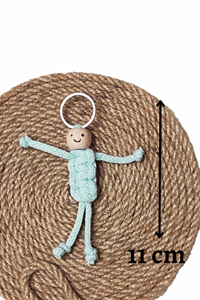 nftart.design طقم سلسلة مفاتيح مكونة من 12 قطعة من مكرامية صغيرة مع مجسمات أطفال (عيد ميلاد، استحمام الطفل، هدية)