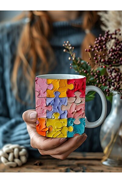 Evion Puzzle - Puzzle Themed 3D Design Ceramic Mug - Gift Mug