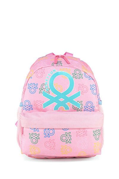 United Colors of Benetton KIZ ÇOCUK MİNİMAL LOGO BASKILI ANAOKUL ÇANTASI 13033