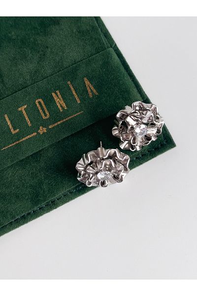Miltonia Silver Steel Earrings