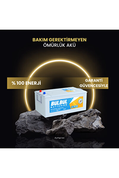 Bülbül Akü Bakım Gerektirmeyen Bülbül Akü 12V 240Ah