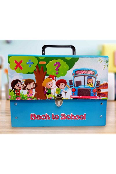 izmir yazici servis School Bus Box with Handle Folder Kindergarten Kindergarten Back to School