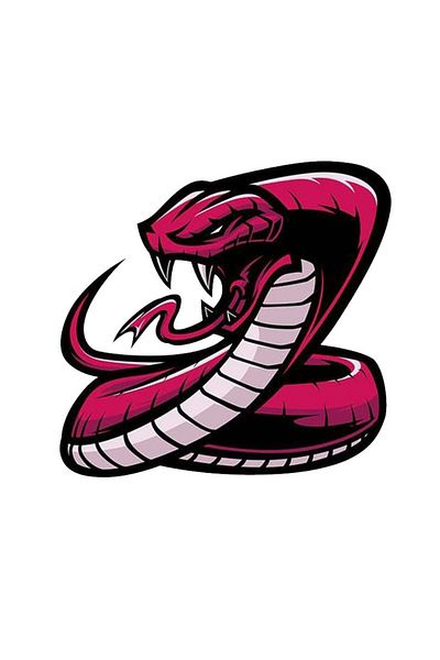 MegaSticker autocolant cobra roz Auto, Motocicletă, Cască, Laptop, Autocolant pentru geam 13x11 Cm