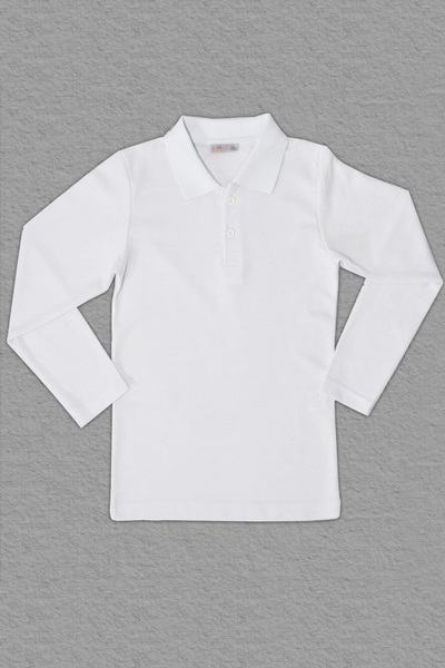 aag by ömür tekstil Μακρυμάνικο μπλουζάκι Polo Neck Λευκό