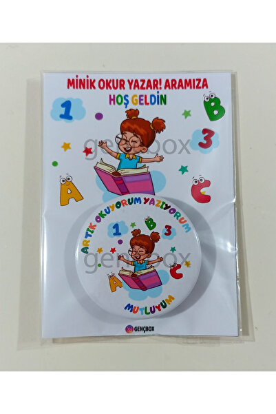 Genç Box Artık Okuyorum Yazıyorum Mutluyum - Kız Çocuk Kartlı Paket (20 ADET)