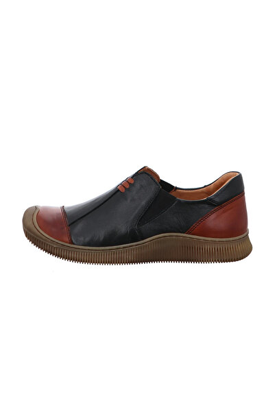 İNZE AYAKKABI Black Genuine Leather Casual Shoes Model Name: Quartz