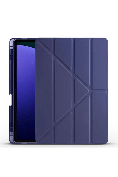 Redclick Galaxy Tab S10 Plus Case Tri Folding Pen Compartment Stand Case