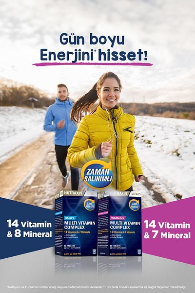 Nutraxin Multi Vitamin Complex for Women - 60 Tablets 2 Pieces