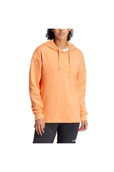 adidas Terrex Logo Women's Orange Sweatshirt (Is7227)