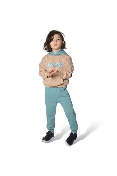c.c.l. coccolin kids baby clup No Way Printed Boys' Cotton Fleece Inside 3 Thread Bottom Top Tracksuit Set