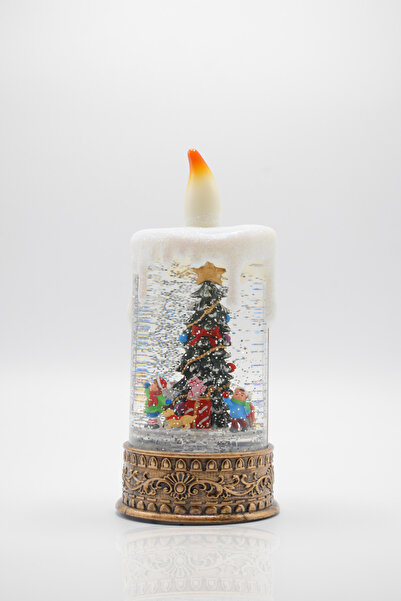 Waldern Premium Collection Decorative Lighted Christmas Ornamental Candle 24 cm