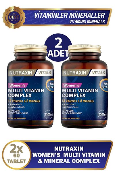 Nutraxin Multi Vitamin Complex for Women - 60 Tablets 2 Pieces