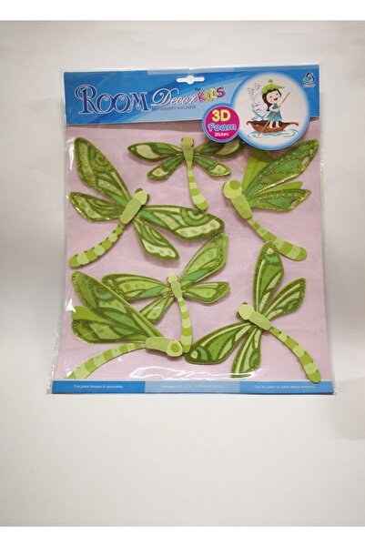 Linea Kelebek Desenli Duvar Sticker Simli Süsleme 3d Üç Boyutlu