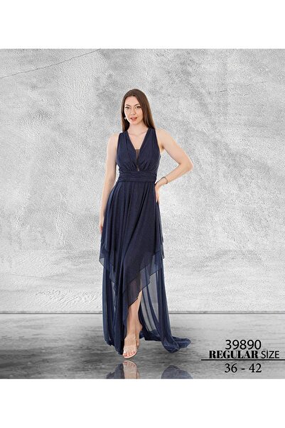 Renas Simli kumaş  liralı omuz açık Aye Elbise