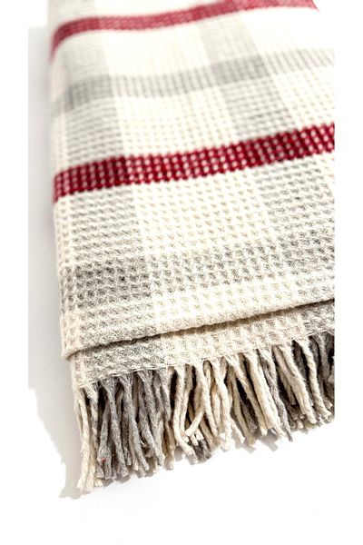 EYPRICH Scoc 100 % Natural Cotton Double Personal Honeycomb Pattern Double Personal Blanket