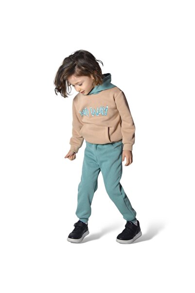 c.c.l. coccolin kids baby clup No Way Printed Boys' Cotton Fleece Σετ φόρμας με 3 κλωστές στο κάτω μέρος