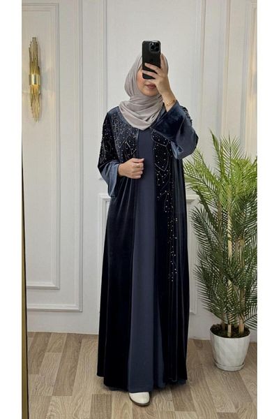 Tebrikler tekstil Women's Winter Evening Dress Ferace - New Season, Stylish and Comfortable Fit, Model 4465
