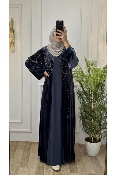Tebrikler tekstil Women's Winter Evening Dress Ferace - New Season, Stylish and Comfortable Fit, Model 4465