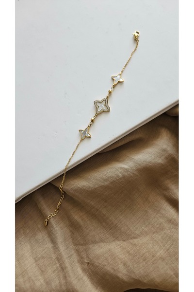 Çelik Bileklik Sedef Kadın Bilekliği