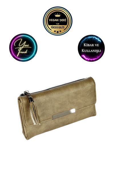 CüzCan Ultra Luxury Suede Leather Polite - Γυναικείο Πορτοφόλι