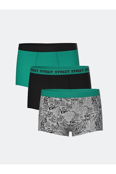 LC Waikiki LCW Kids Printed Boys Boxers 3 τεμαχίων