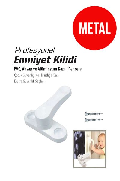 CocoVia Metal Pvc Door Window Pimapen Safety Lock Child Burglar Security Latch (1 Pcs)