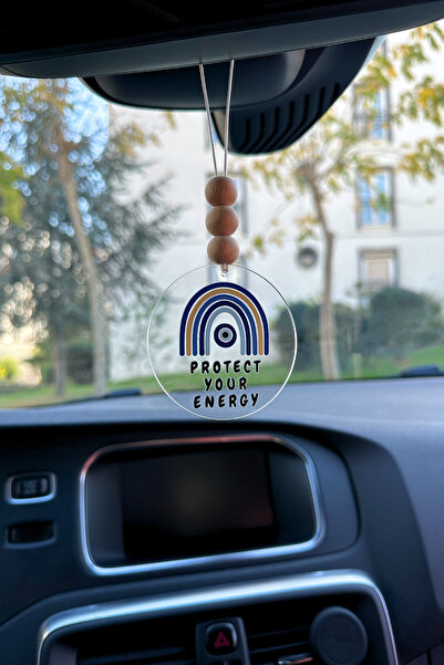 Lusida Design Enerjini Koru Nazar Boncuğu Dikiz Aynası Süsü Hediye Kutulu Araba Süsü